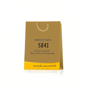Bolsa de Regalo con Estampado Dorado 5841, Bolsa de Papel Promocional Extra Pequeña - Product Image 2