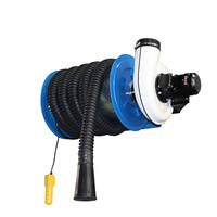 Système d'extraction des gaz d'échappement motorisé à point fixe pour atelier automobile, extracteur de gaz pour parking, extracteur de fumée pour garage