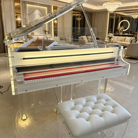 Source Factory High-End Customization Multi Size Crystal Acoustic Grand Piano With Installable Automatic Player System