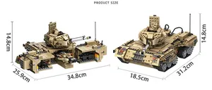 Panlos 635017 tanque militar MK4 camión genuino GunStrike WW2 soldado DIY montaje ladrillo Juguetes Juegos <span class=keywords><strong>de</strong></span> bloques <span class=keywords><strong>de</strong></span> construcción - Product Image 6