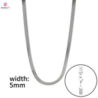 Collier en acier inoxydable 316L plaqué or, chaîne à maillons en corde, style hip-hop, fermoir à homard, design géométrique pour femmes et hommes