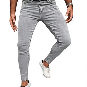 Jeans en denim pour homme TRIBON SPORTS, coupe slim, décontractés, en coton extensible, séchage rapide, durables, pour tous les jours, vente en gros - Product Image 1