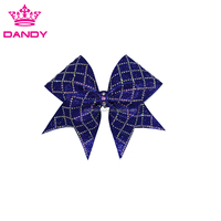 Nœuds de cheveux fantaisie de pom-pom girl personnalisés pour femmes, accessoires de coiffure de pom-pom girl de Sublimation musicale de lycée