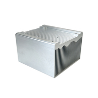 Dissipateur thermique en aluminium à haute densité de ailettes, taille personnalisée, avec bandes de fixation périmétriques, pour compensateur de var statique SVC