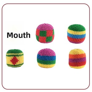 Bolsa de Fútbol de Ganchillo, Hacky Ball, Bolsa de Arena de Plástico, Bolsa Arcoíris, Bolsa de Patadas, Balón de Fitness, Juguete Interactivo para Coordinación Mano-Ojo - Product Image 2