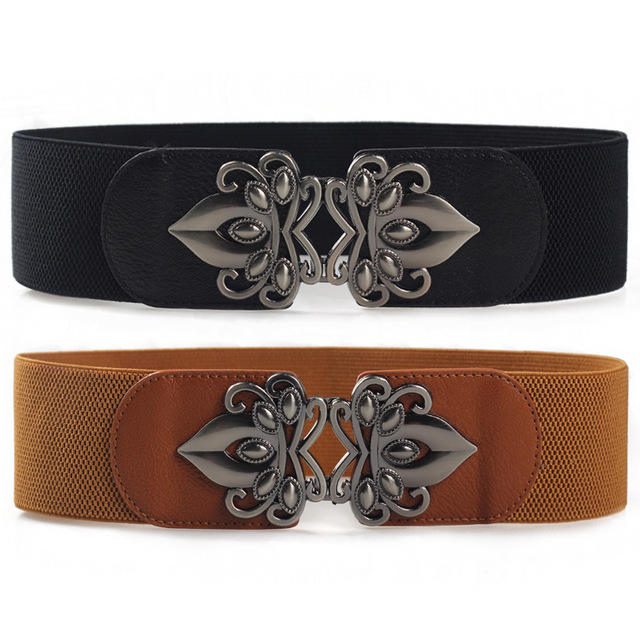 Fashion Casual Wide Leather Waist Belt For Women Designer Dress