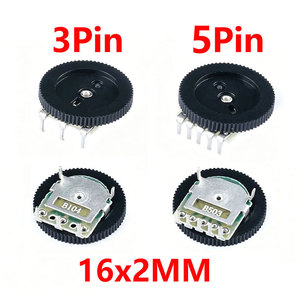 10 unidades Potenciómetro de disco de un solo engranaje 1K 5K 10K 20K 50K 100K Ohm Interruptor de volumen B102 B502 B103 B203 B503 B104 Radio MP3/MP4 - Product Image 1