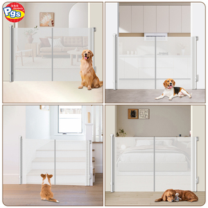 Barrière de sécurité rétractable pour chien Advanced Prodigy SG027W140P pour escaliers à l'intérieur de la maison, barrière de sécurité rétractable pour chiot - Product Image 2