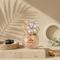 Flacon de parfum vide rechargeable personnalisé transparent coloré 30ml 50ml 60ml 100ml avec emballage et logo