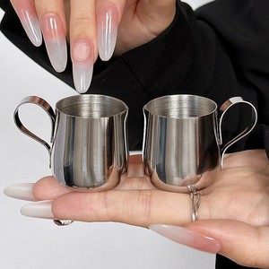 Promotional <strong>MINI</strong> Espresso Stainless Steel 15ML /30ML <strong>Milk</strong> <strong>Jug</strong> for Barista <strong>Milk</strong> Pitcher for Coffee Maker - Product Image 4