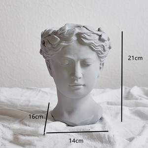 Decorazione Moderna per <span class=keywords><strong>la</strong></span> Casa Statuetta della Dea Venere in Stile Nordico Europeo Vaso per Fiori in Cemento - Product Image 2