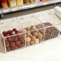 Boîte de rangement multifonctionnelle en acrylique de style européen pour bonbons et aliments, distributeur de confiseries