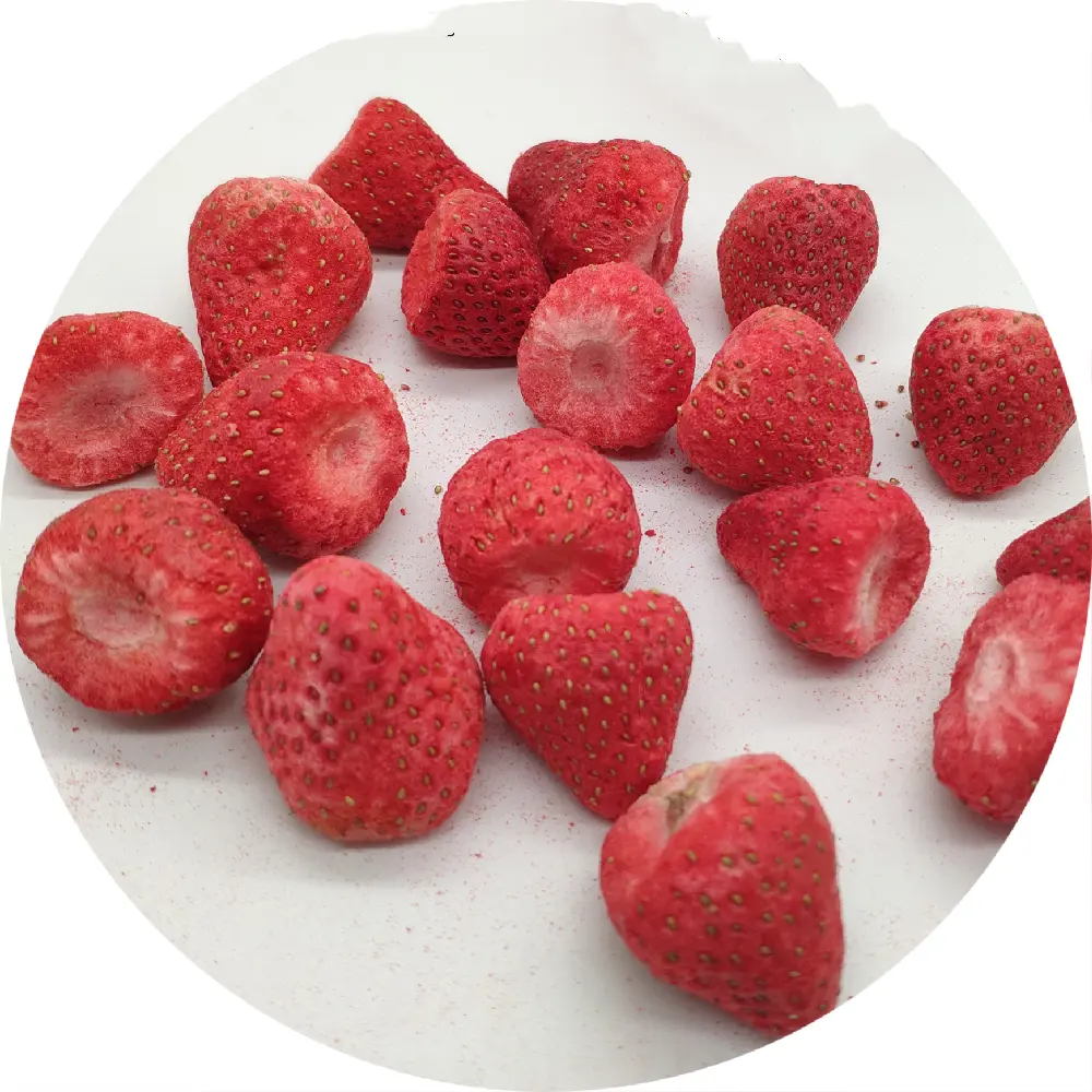 Factory wholesale supply strawberry Freeze dried sugared strawberry whole FD fruit products