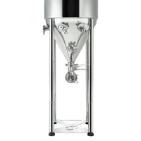 Fermenteur conique 25L en acier inoxydable 304, cuve sous pression avec logo personnalisé pour la fermentation du café et des boissons