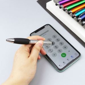 Customized Logo 1.0mm Touch Screen Electric Plastic Ballpoint <b>Pen</b> Orange Body Black Ink for Business Novelty Novelty Business - Product Image 3