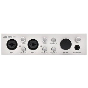 Interface audio ESI Neva OTG blanche avec entrées XLR et Jack, sortie USB Type C pour enregistrement en studio - Product Image 2