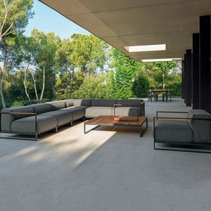 Ensemble de meubles d'extérieur modernes en aluminium avec coussins imperméables en rotin tressé PE pour jardin, patio, balcon - Product Image 5