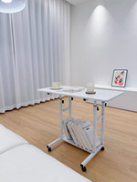 Bureau d'ordinateur portable pas cher, table d'étude pour dortoir, maison, chambre simple, table de chevet mobile réglable en hauteur