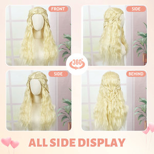 FH venta al por mayor Cosplay diadema peluca P15295 613 <span class=keywords><strong>princesa</strong></span> rubia peluca larga sintética Cosplay resistente al calor peluca sintética Premium - Product Image 2