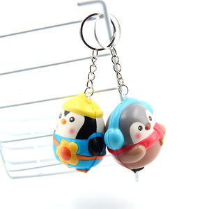 Llavero de pingüino adorable de subida lenta, mini pingüino bebé, amuleto para coche, novedad, llavero antiestrés para apretar - Product Image 4