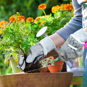 Flower And Garden Tool Set 6 Piece With Printed Pattern Ergonomic Manual Gardening Tools For Outdoor Use - Product Image 5