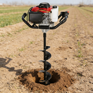 औद्योगिक ग्रेड गैसोलीन पोस्ट होल डिगर 63cc 2.4 kw 2-स्ट्रोक धातु निर्माण पृथ्वी अजर बाड़ खुदाई के लिए - Product Image 3