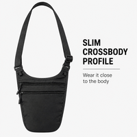Sac banane de voyage imperméable en polyester avec motif dessin animé tendance, ceinture porte-monnaie dissimulée, fermeture éclair, pour passeport et articles physiologiques