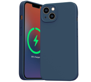 Étui pour téléphone portable en silicone liquide classique pour iPhone 17 Pro, avec aimant, doublure en microfibre douce anti-rayures - Product Image 6