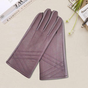 Winter Thermal <b>Dress</b> Gloves for Women <b>PU</b> Leather Soft Plain Outdoor Casual Daily Travel Cold Weather - Product Image 4
