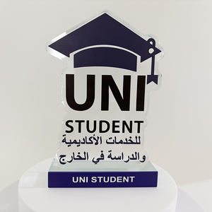 Premios de Cristal Personalizados con Diseño de Casa, Cristal con Forma Personalizada y Premios, Premio de Cristal, Placas de Cristal UV - Product Image 1