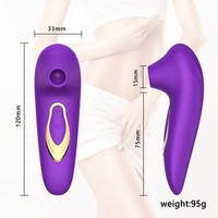 Großhandel Vakuum-Saugvibrator Hohe Qualität für Frauen Nippel Oral Klitoris-Stimulator Taschenformat Paar-Massagegerät Erwachsenen-Sexspielzeug