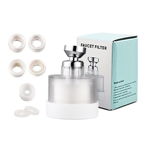 <span class=keywords><strong>Filtre</strong></span> de robinet de lavabo de salle de bain à 360 degrés pour une protection de la peau, installation facile à domicile, pour lavage du visage - Product Image 1