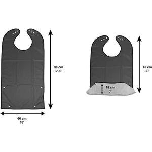 Bavoir imperméable pour adulte (x2 pièces), bavoirs lavables pour personnes âgées PEPE P40004 - Product Image 4