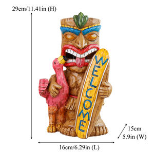 Tùy Chỉnh Nhựa Tiki Chào Đón Bức Tượng Hay Quái <span class=keywords><strong>Flamingo</strong></span> & Ván Lướt Chi Tiết Ngoài Trời Trang Trí Lời Chào Trang Trí Quà Tặng Doanh Nghiệp - Product Image 6