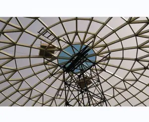 Tempered Glass Thép không gian khung Glass Dome Skylight mái xây dựng