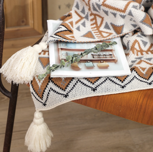 نمط مهرجان البوهيمي الحديث بطانية شال متماسكة شرابات اليد محبوك حجم مخصص للشتاء أريكة قيلولة غطاء تكييف الهواء - Product Image 6