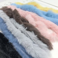 Nouveau Chapeau Chaud en Feutre de Polyester Teint à la Main, Imitation Fourrure de Vison à Poils Longs, Façon Plumes d'Oiseaux Aquatiques. Couverture en peluche Trade Blanket