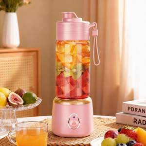 Nouveau style TikTok – Mixeur portable sans fil 400 ml avec 10 lames, recharge USB, pour usage domestique et extérieur, idéal pour camping-car - Product Image 6