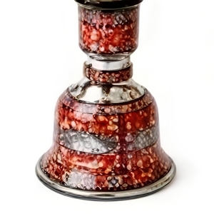 Luxury Kora Mother Pearl Hookahs Gold Stainless Steel - Product Image 5
