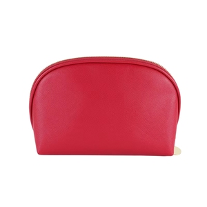 Bolsa de Maquillaje y Cosméticos de Viaje de Lujo, Estilo Nacional, en Cuero PU Rojo para Mujer, con Cierre de Cremallera - Product Image 3
