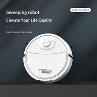 Robot de nettoyage domestique intelligent, alimenté par USB, navigation aléatoire, machine tout-en-un balayage-aspiration-nettoyage, aspirateur pour personne paresseuse