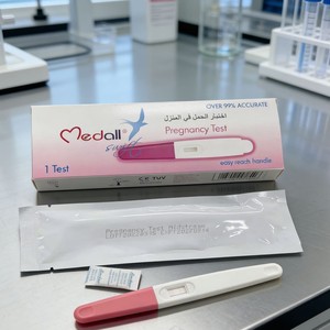 แผ่นทดสอบการตั้งครรภ์เมดัลล์ 1 แผ่น ความแม่นยำเกิน 99% ใช้งานง่าย จับถนัดมือ ใช้ที่บ้าน - Product Image 1