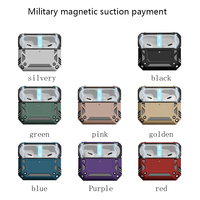 Casing Penutup Earphone Magnetik untuk Air Pro 3 dengan Gantungan Kunci Anti Guncangan Hybrid Nirkabel untuk Air Pro2 /Pro3/Air2/3/4