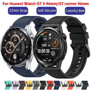 Cinturino di Ricambio in Silicone da 22mm per Huawei <span class=keywords><strong>Watch</strong></span> <span class=keywords><strong>GT</strong></span> 5/4/3/2 e GT6 Pro 46mm, Cinturino Sportivo con Fibbia a Perno, Design Sport Loop - Product Image 2