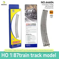 Accessoires de modélisme ferroviaire Ho Scale 1/87 en nickel argenté pour piste de train DIY, modèle de déviation courbe à voie étroite en métal, maquette de bâtiment motorisée