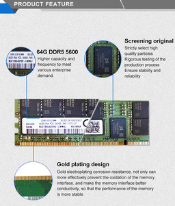 Authorized-Agent M321R8GA0BB0-CQK DDR5 64GB 4800 PC5 2Rx4 ECC RDIMM <b>RAM</b> 288Pin CL40 Dual Registered HPC Server Memory Stock - Product Image 4