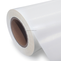 Rouleau géant de papier PE blanc de 80 µm pour colle acrylique, étiquettes autocollantes en film PE, matière première pour étiquettes auto-adhésives en polyéthylène
