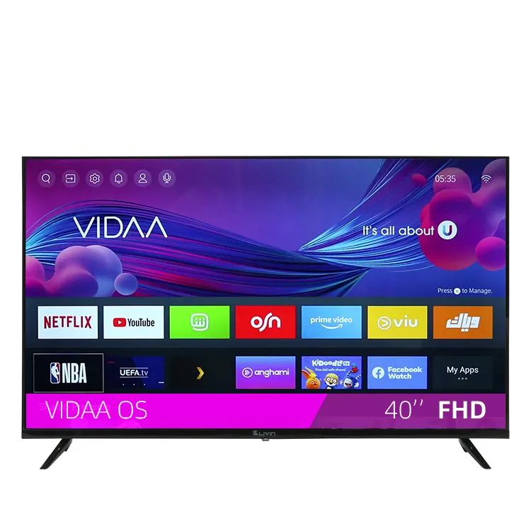 JINLING neues Design VIDAA führte Smart-TV 40 Zoll