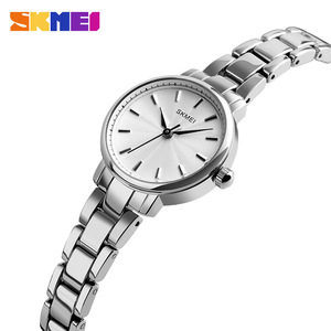 Skmei Women's Quartz Watch Rose Gold Stainless Steel Band 8mm Thin Analog Dial Water Resistant 30M Fashion Bracelet Watch - Product Image 5