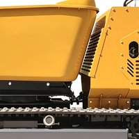 Mini-dumper sur chenilles rotatif Orca YH-1200 850 kg, 360°, avec benne hydraulique auto-basculante, moteur Briggs & Stratton 13,5 CV
